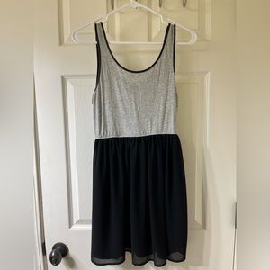 Grey and black dress size S. Worn once